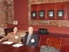 Dr. Charles J. DiComo and John Barwis talking postal history